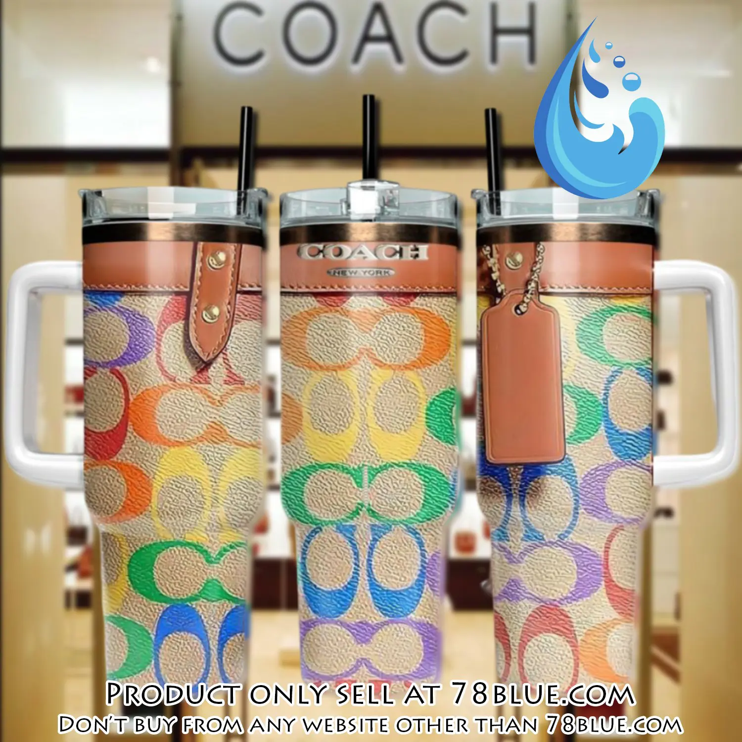 Coach logo 40oz stanley tumbler coach stanley tumbler ktb1074 78b1805083